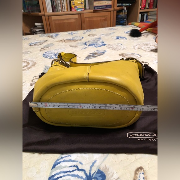Mustard Yellow Coach Shoulder Purse - Picture 6 of 6